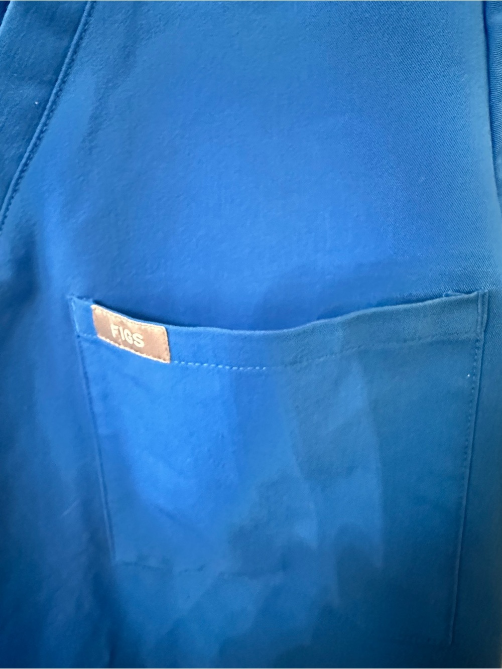FIGS Women's Catarina One-Pocket Scrub Top Royal Blue, size XS - Picture 5 of 5